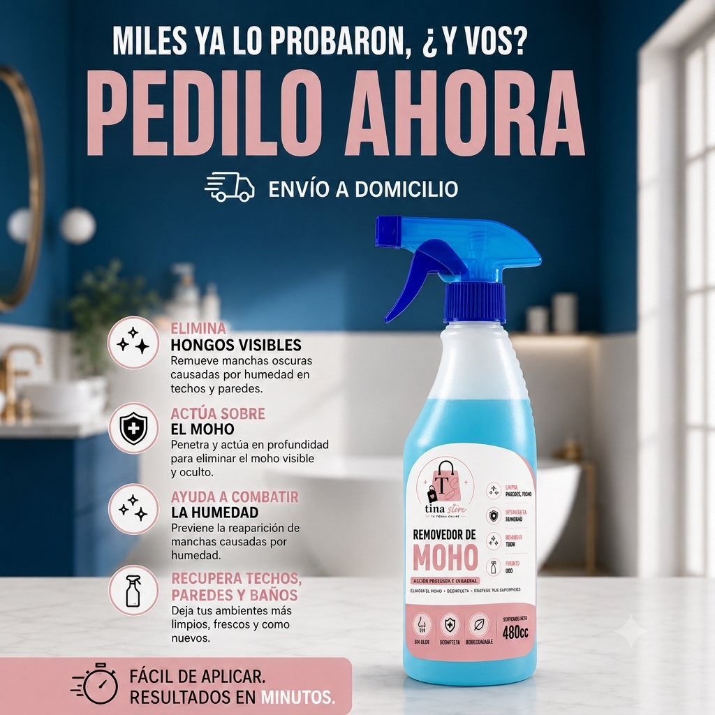 Adiós Moho – Removedor de moho | Paredes limpias, protegidas y como nuevas fácilmente.