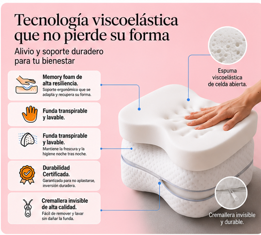 Almohada Ortopédica Pierna y Rodilla