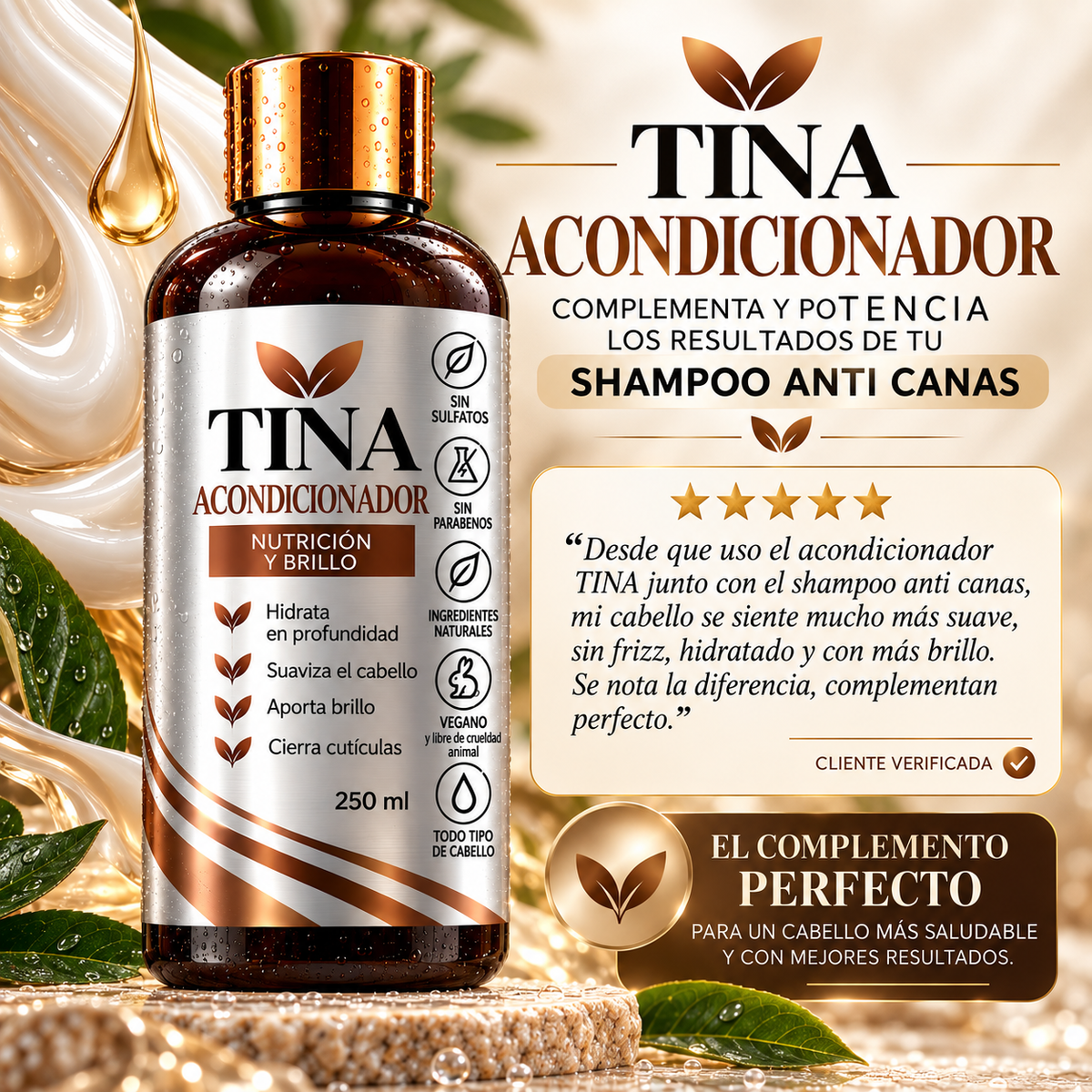 TinaStore™ Acondicionador Hidrante CIERRA CUTÍCULAS