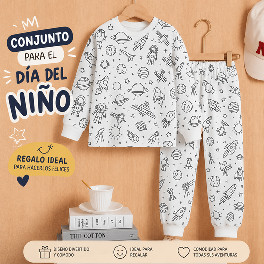 Conjunto Pijama Coloreable | Dia del Niño