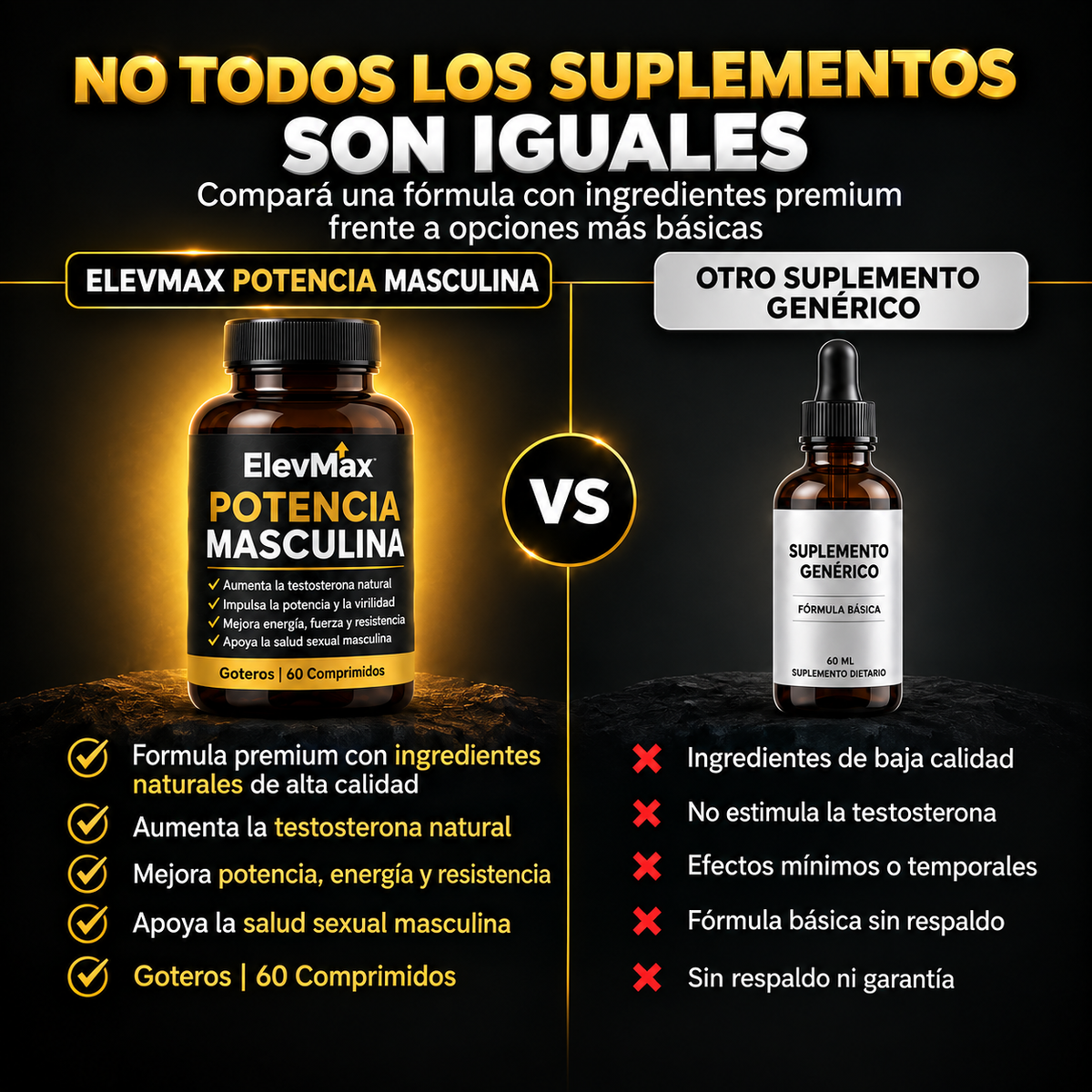 Comprimidos "Potencia Masculina"