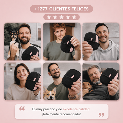 Guante para eliminar pelos de mascota