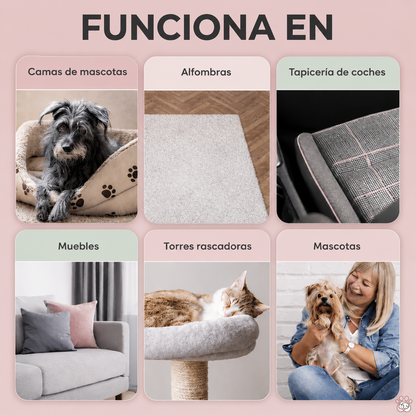 Guante para eliminar pelos de mascota