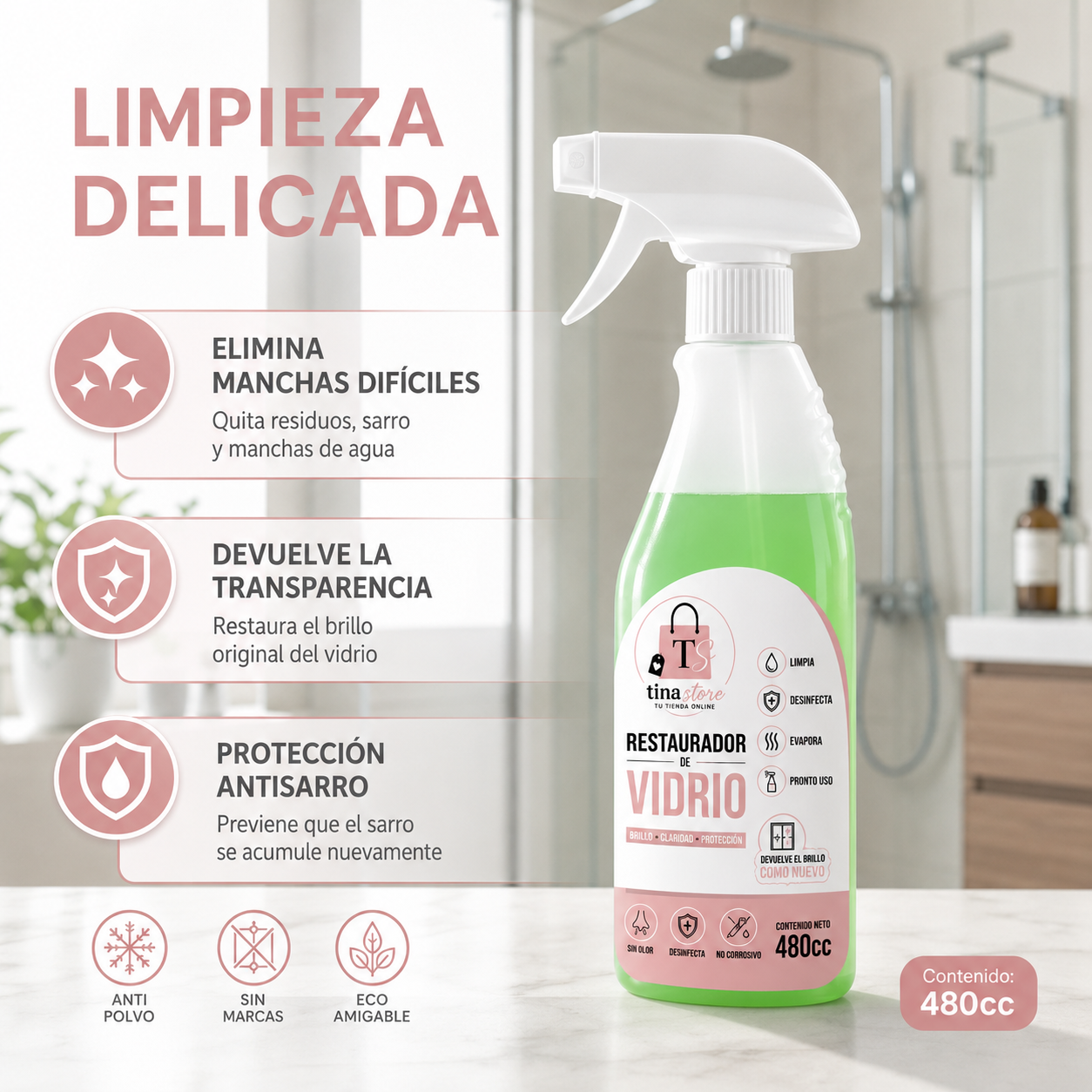 Restaurador de vidrios | Vidrios como nuevos desde la primera aplicación.