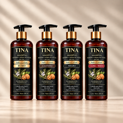 Rejuvenece tu cabello al instante Shampoo cubridor de cana