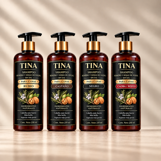 Rejuvenece tu cabello al instante Shampoo cubridor de cana