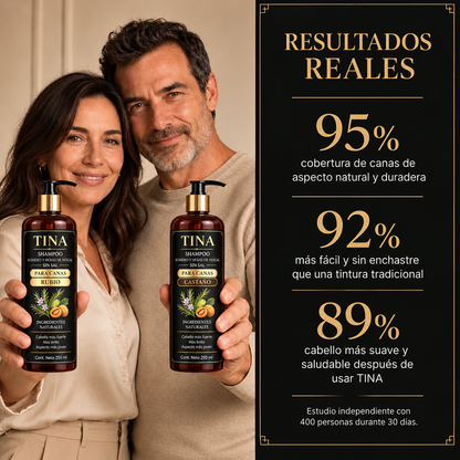 Rejuvenece tu cabello al instante Shampoo cubridor de cana