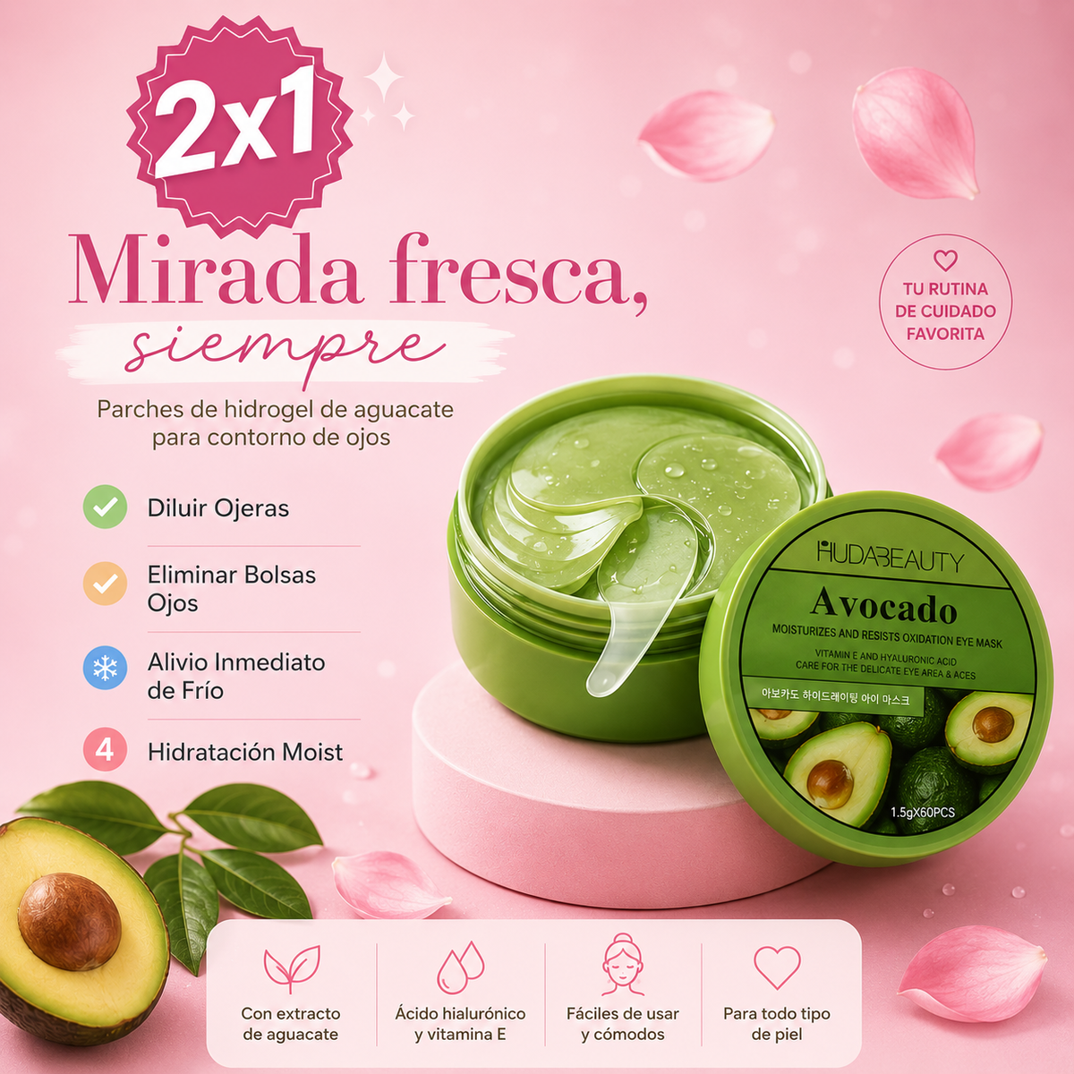 Oferta Especial 2x1 | Parches Hidratantes Anti Ojeras