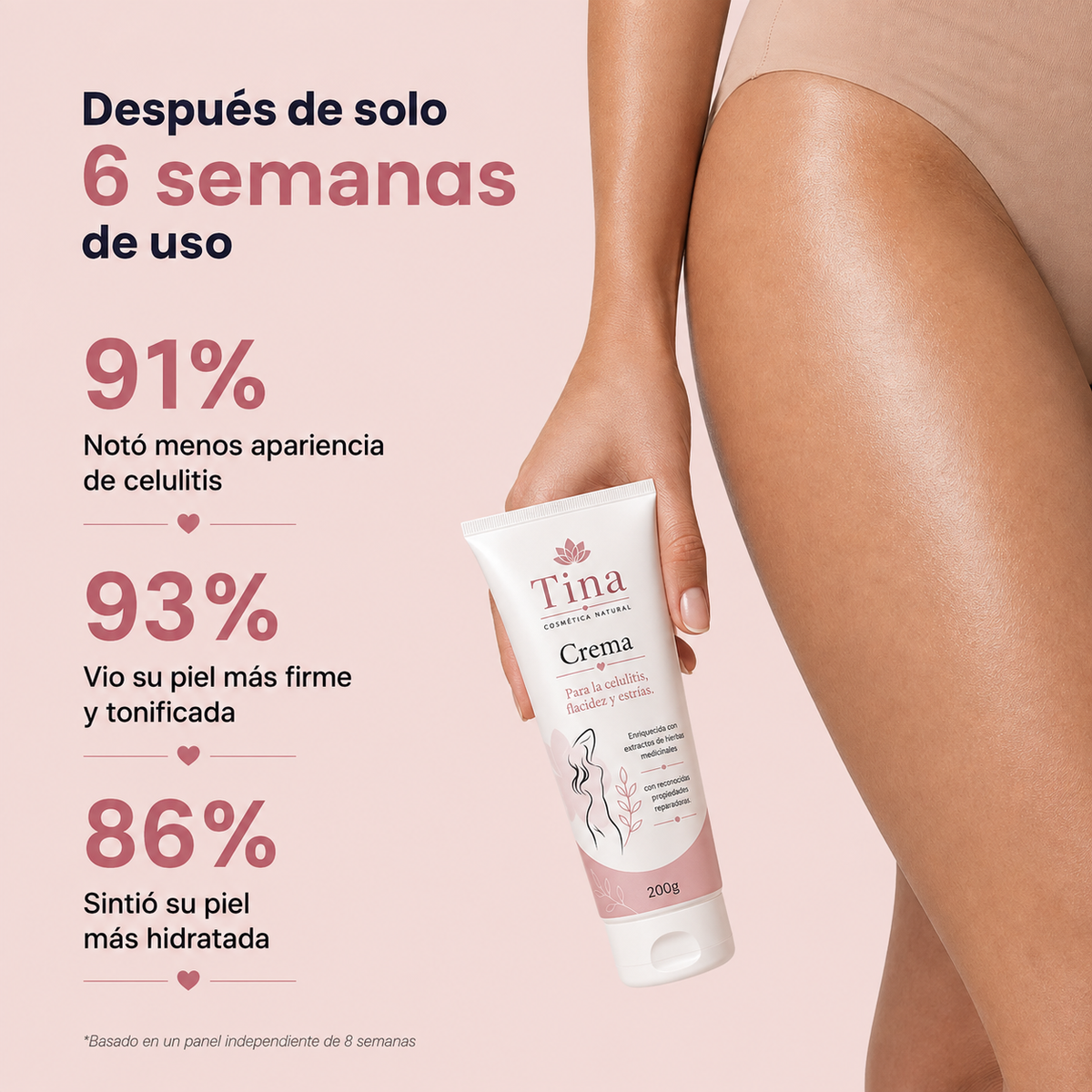Tina™ | Crema Anticelulitis Reafirmante – Reduce la Piel de Naranja