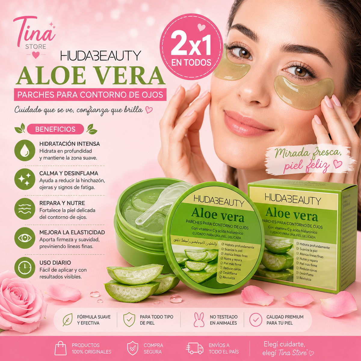 Oferta Especial 2x1 | Parches Hidratantes Anti Ojeras