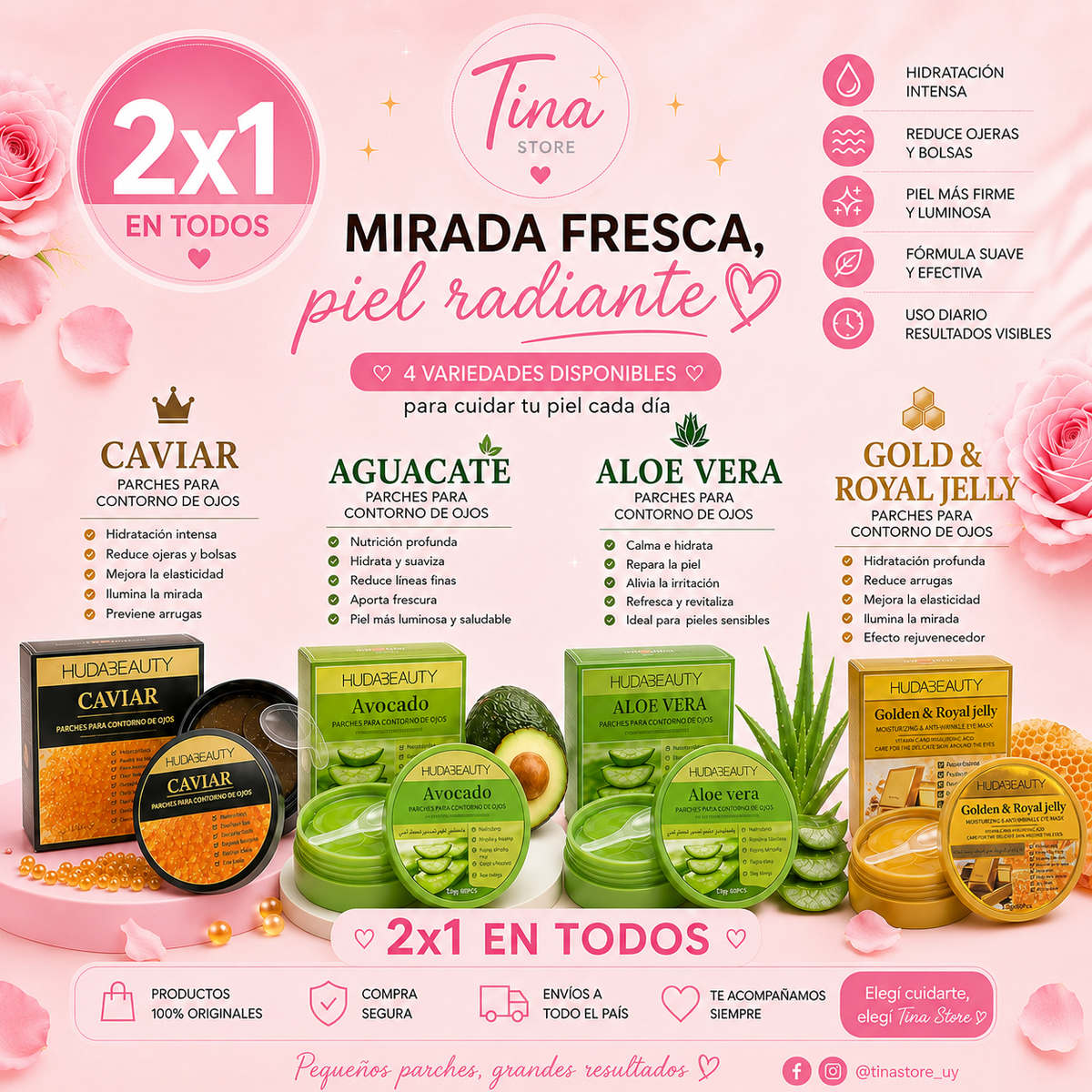 Oferta Especial 2x1 | Parches Hidratantes Anti Ojeras