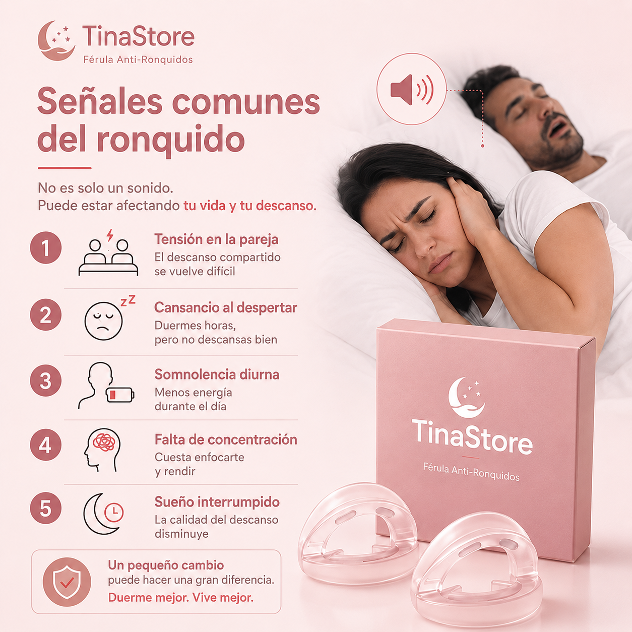 Boquilla Anti-Ronquidos Pro Confort Sueño Profundo