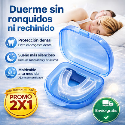 ¡PROMO 2X1! Protector Bucal Nocturno contra Ronquidos y Bruxismo