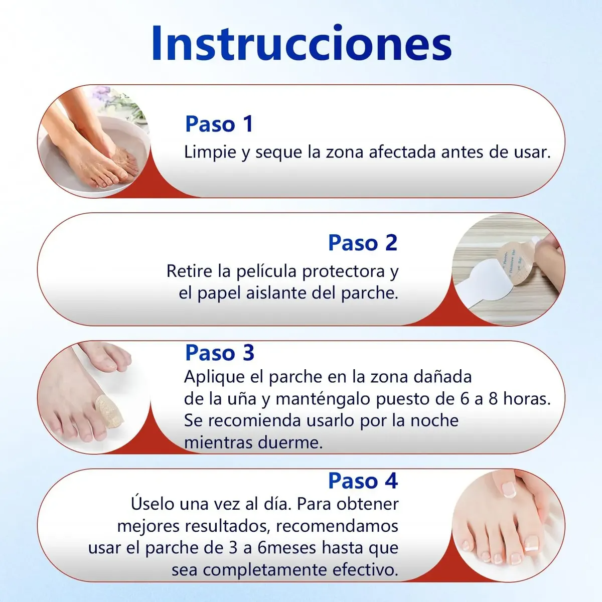 Parches AntiHongos y Regeneradores De Uñas