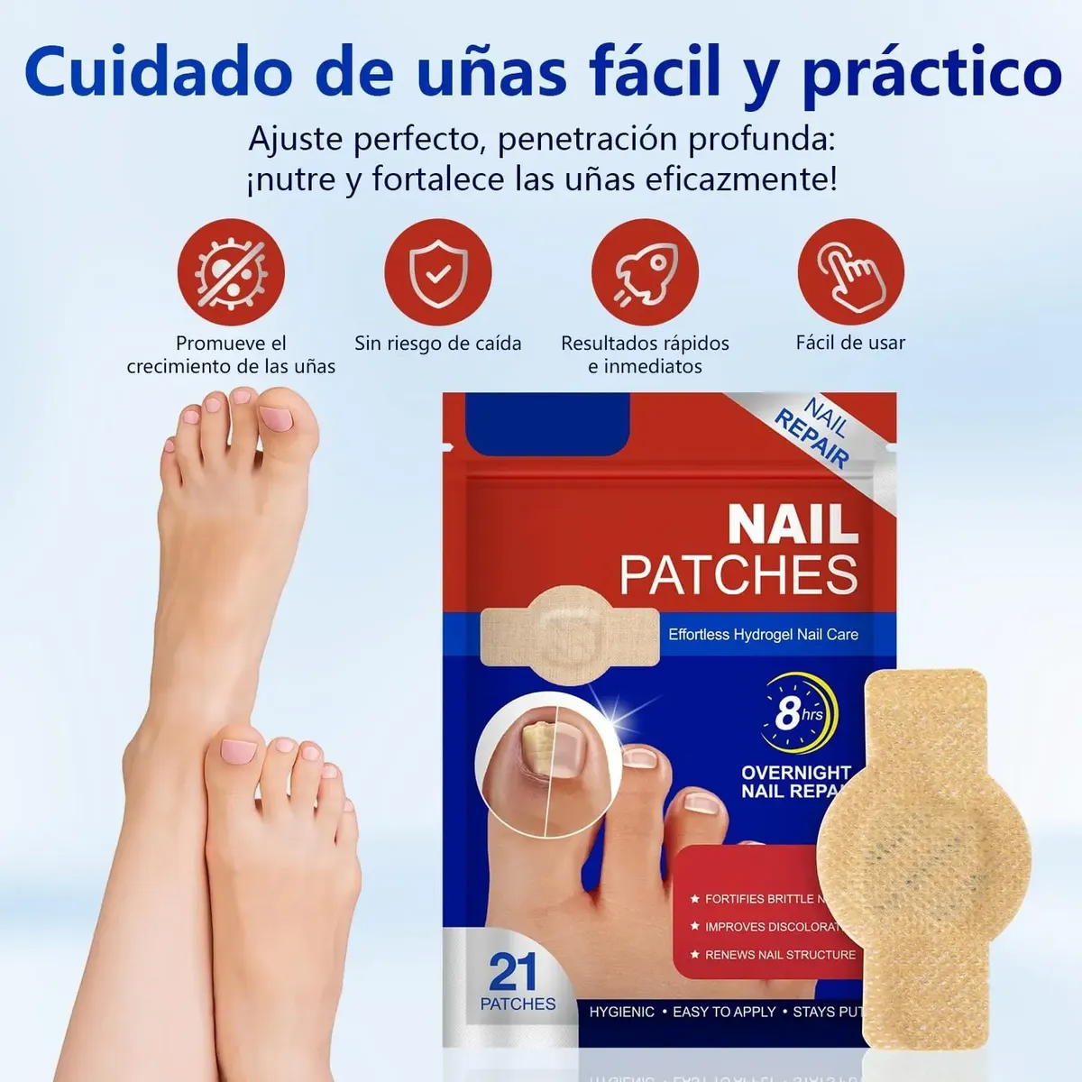 Parches AntiHongos y Regeneradores De Uñas