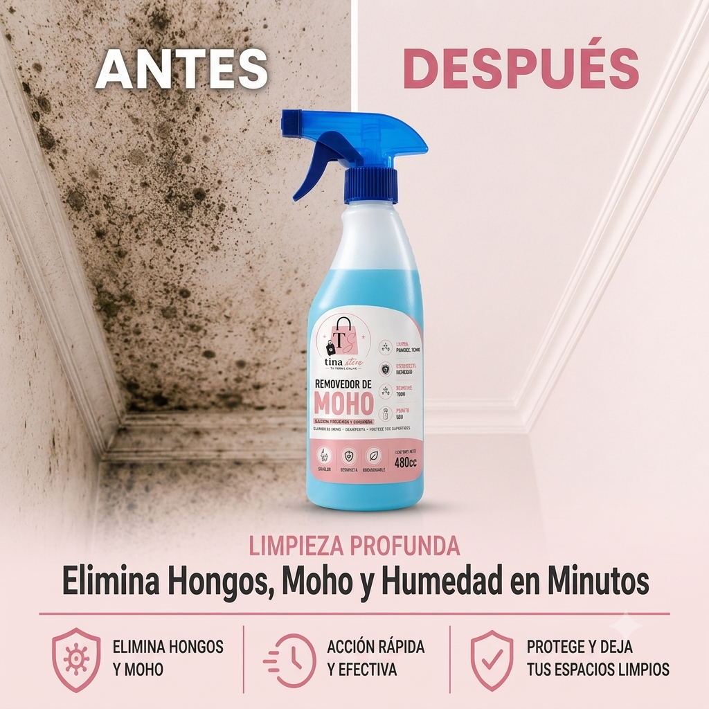 Adiós Moho – Removedor de moho | Paredes limpias, protegidas y como nuevas fácilmente.