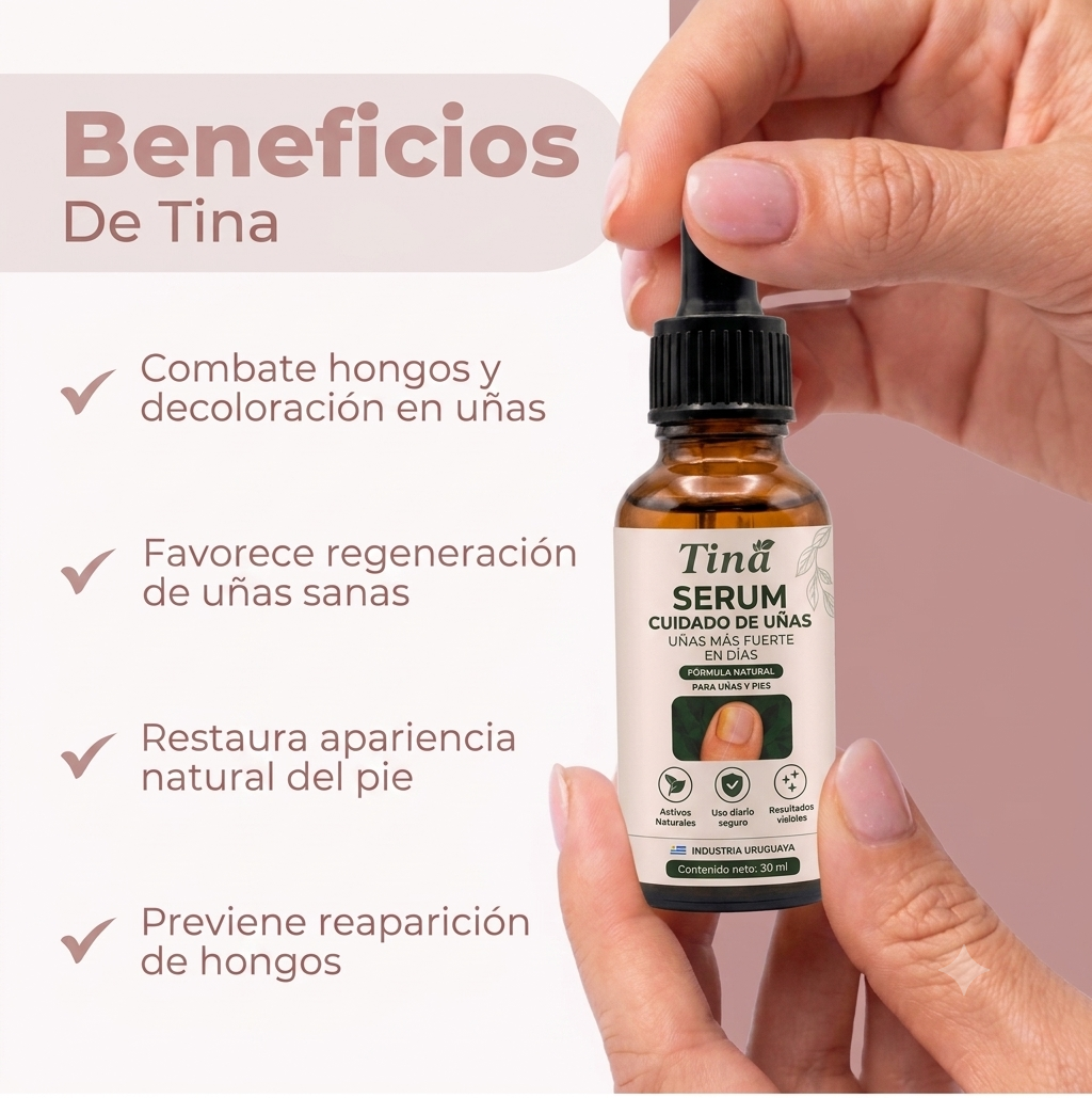 TINA: El Serum que elimina el 99.9% de los hongos en tus uñas.