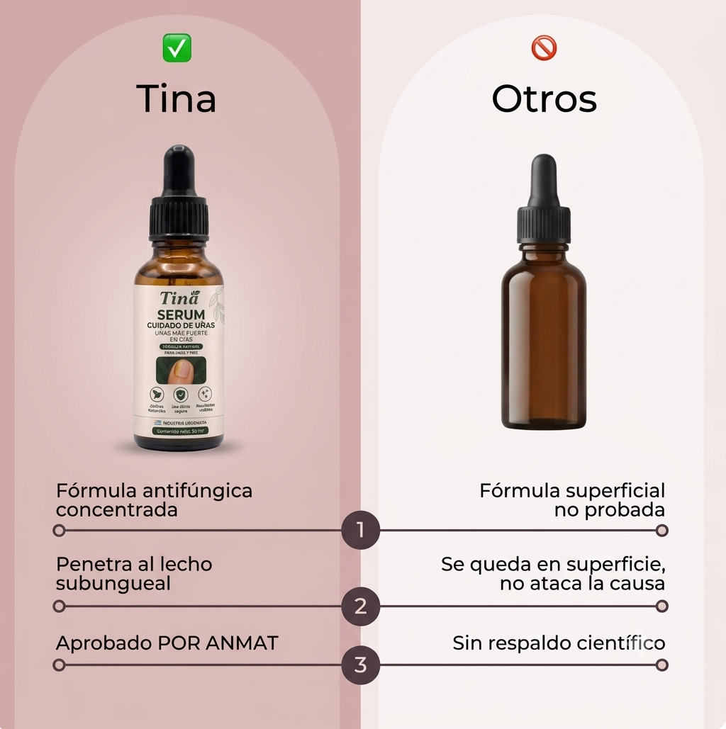 TINA: El Serum que elimina el 99.9% de los hongos en tus uñas.