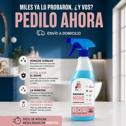 Adiós Moho – Removedor de moho | Paredes limpias, protegidas y como nuevas fácilmente.