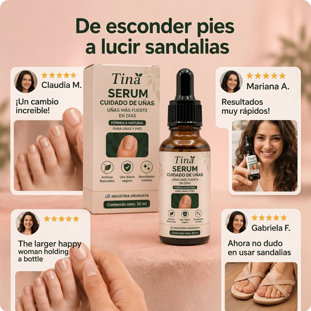 TINA: El Serum que elimina el 99.9% de los hongos en tus uñas.