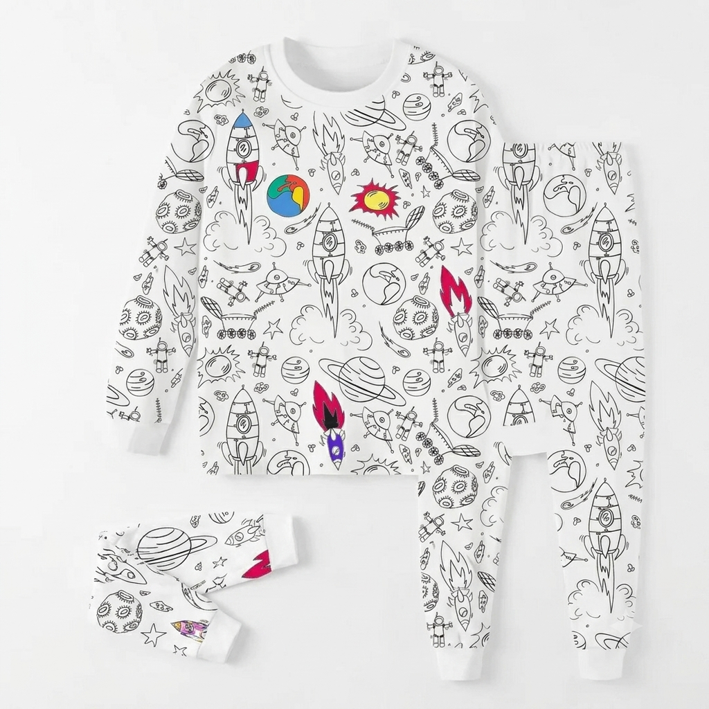 Conjunto Pijama Coloreable | Dia del Niño