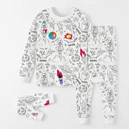 Conjunto Pijama Coloreable | Dia del Niño