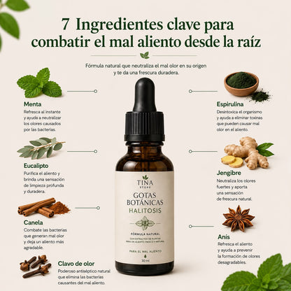 Gotas Naturales · Tratamiento Avanzado contra el Mal Aliento