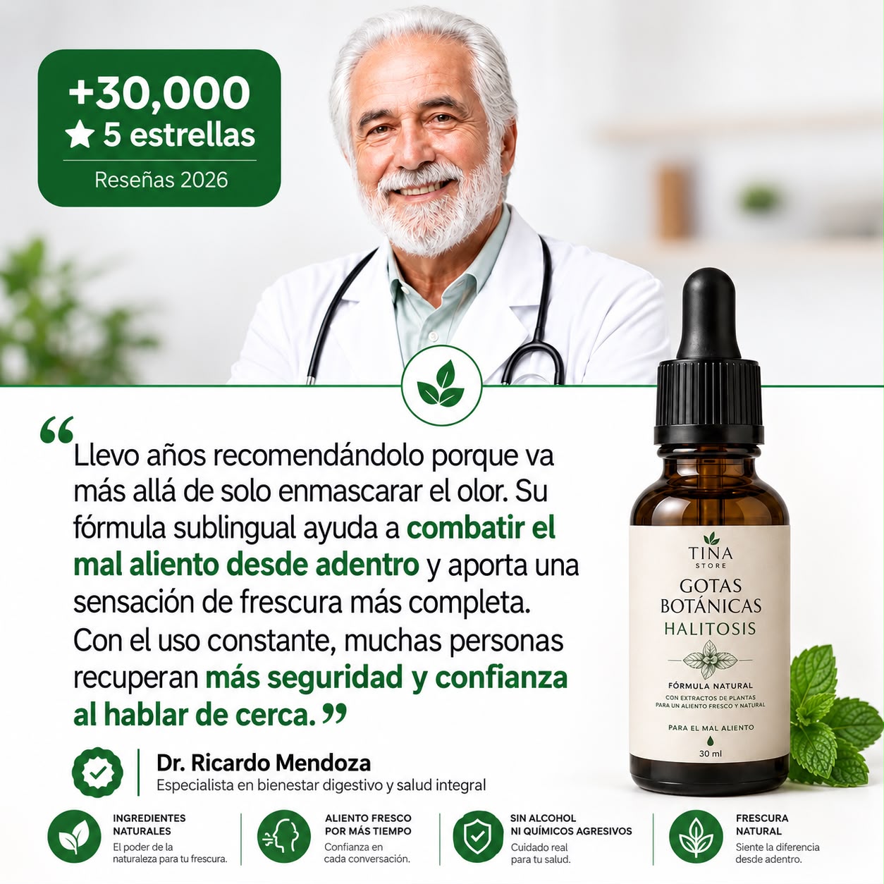 Gotas Naturales · Tratamiento Avanzado contra el Mal Aliento