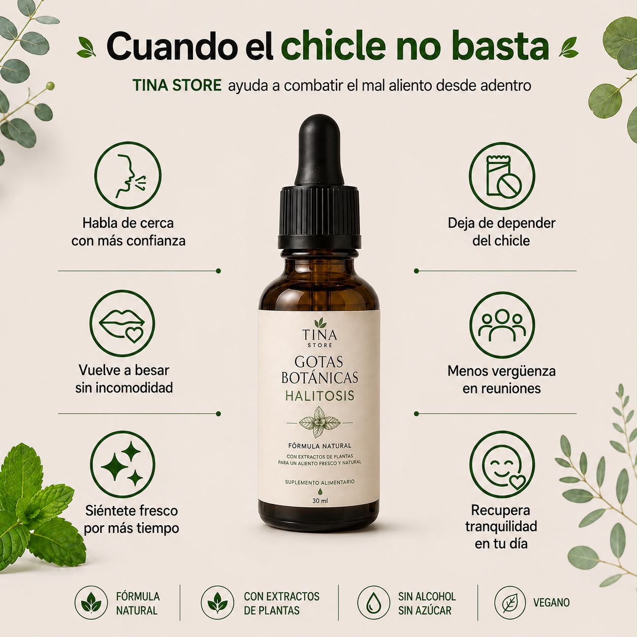 Gotas Naturales · Tratamiento Avanzado contra el Mal Aliento