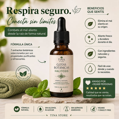 Gotas Naturales · Tratamiento Avanzado contra el Mal Aliento